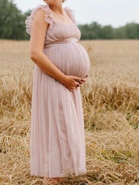 Dusty Rose Maternity Dress